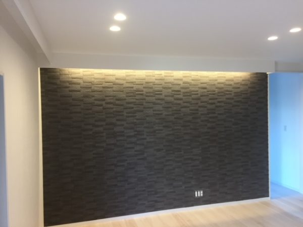 アクセント壁と間接照明 神戸市西区 明石でリフォーム 中古住宅再生 株式会社ホーム スタイル